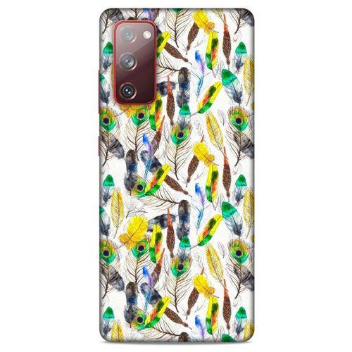 Samsung Galaxy S20 Fe Kılıf Desenli Özel Seri Tüyler (5) Koruma Kabı