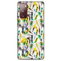 Samsung Galaxy S20 Fe Kılıf Desenli Özel Seri Tüyler (5) Koruma Kabı