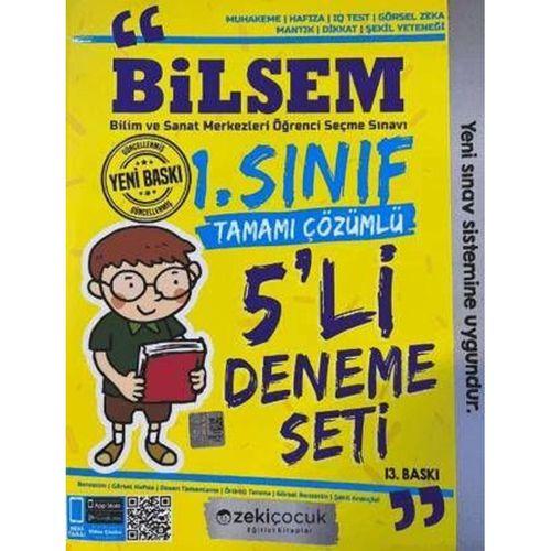 1.Sınıf Bilsem Tamamı Çözümlü 5 li Deneme Seti Zeki Çocuk