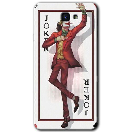 Samsung Galaxy J7 Prime HD Baskılı Kılıf + 9D Tam Ekran Koruyucu - Joker İskambil