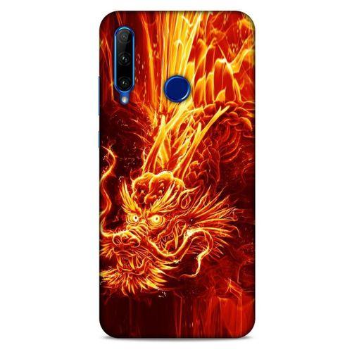 Huawei Honor 20 Lite Kılıf Dragons (12) Koruyucu Silikon Ateş Ejderhası