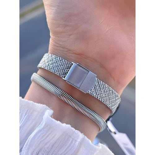 U.S.POLO ASSN Çelik Kordon 5 Atm Suya Dayanıklı Kadın Kol Saati+Bileklik Hediyeli USPA.2083.G01