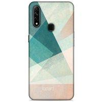 Oppo A31 Kılıf Pastel Renkler (24) Darbe Emici Kılıf Yeşil Beyaz