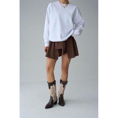 Düz SweatShirt - Beyaz