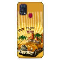 Retro (18) Desen Telefon Kılıfları Renkli Samsung Galaxy M31 Kılıf