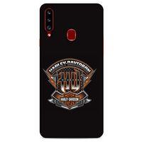 Samsung Galaxy A20s Uyumlu Kılıf Motorsiklet (39) Liquid Crystal Kılıf Harley Davidson