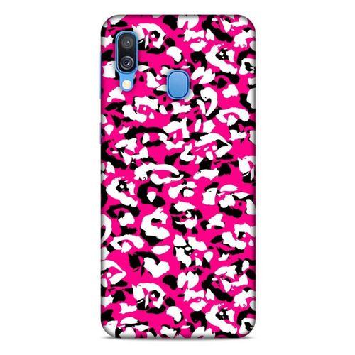 Samsung Galaxy A40 Uyumlu Kılıf Pembe Delisi (31) TPU Kılıf Kamuflaj