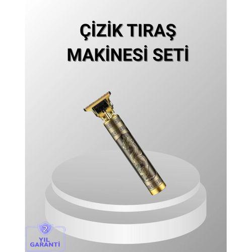 Şarjlı T Bıçaklı Saç Ve Sakal Tıraş Makinesi – 3 Başlıklı, Güçlü Motorlu, 2 Saat Kullanım