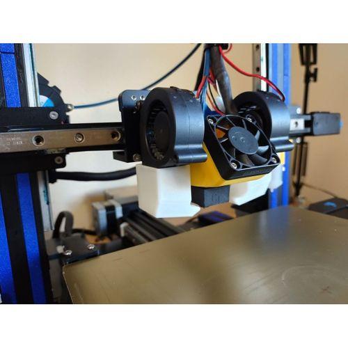 5020 radyal fan veya 5015 radyal fan W_ Bltouch ve Mount - 5148242 ile tüm metal adaptörü için yepyeni Polisi 3D