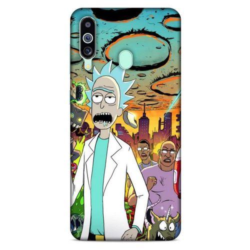 Samsung Galaxy M40 Uyumlu Kılıf Rick And Morty (42) Rugged Armor Kılıf Story Train Morty