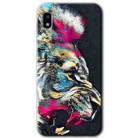 Samsung Galaxy A10 Kılıf Baskılı Kapak - Colorfull Aslan +Tam Ekran Koruyucu