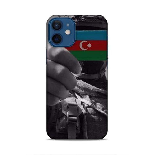 Apple iPhone 12 Mini Uyumlu Kılıf Azarbaijan (40) Fit Silikon Kılıf Asker