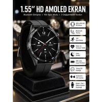 Amoled Ekran 3 Kordonlu Akıllı Saat 5 0 Bluetooth Bağlantılı Android Ve İos Uyumlu