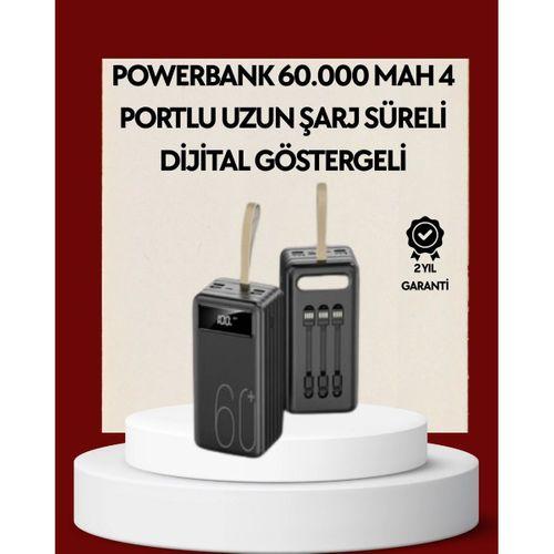 4 Çıkışlı Hızlı Şarj Destekli Powerbank