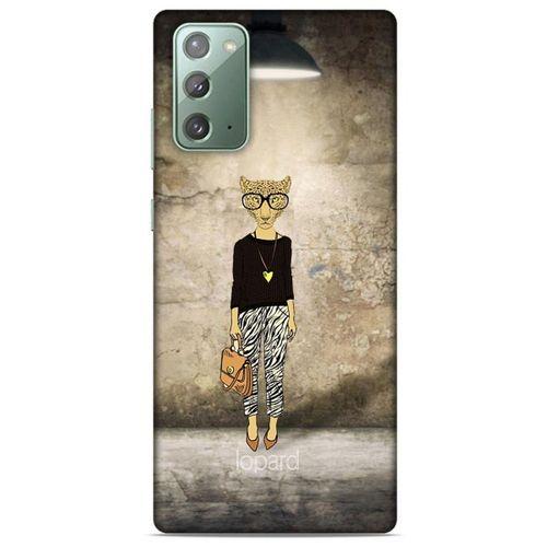 Samsung Galaxy Note 20 Kılıf FunnyMaX (20) Koruyucu Kılıf Kahverengi Kaplan