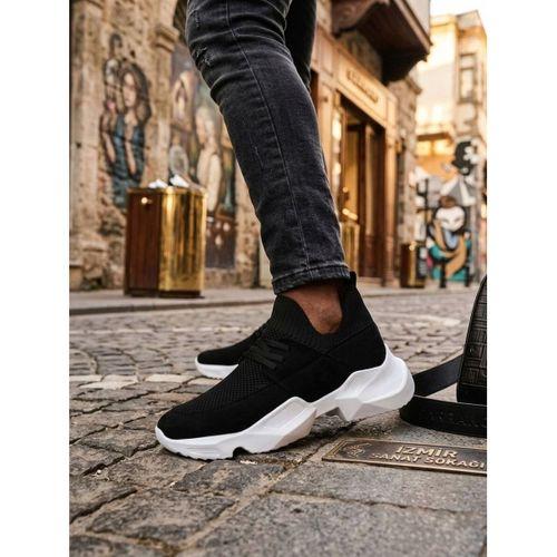 403 Yumuşak Triko Dokulu Yüksek Siyah Taban Spor Ayakkabı