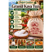 Doğal Çankırı Granül Kaya Tuzu 10 KG İri Taneli Değirmenlik Salamura Turşuluk