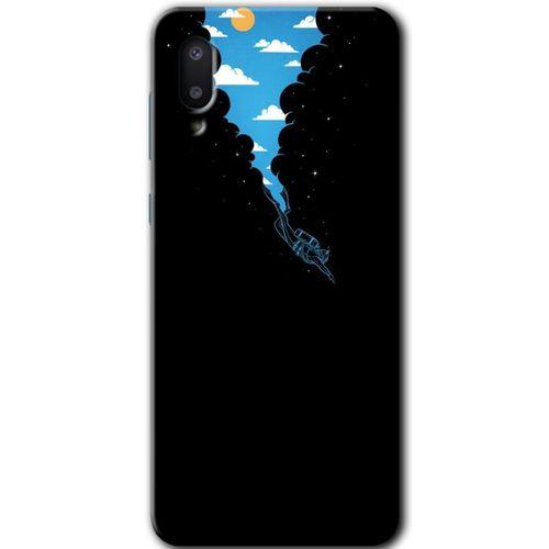 Galaxy A02 Kılıf HD Desen Baskılı Arka Kapak - Derinlere Yolculuk + Kırılmaz Cam