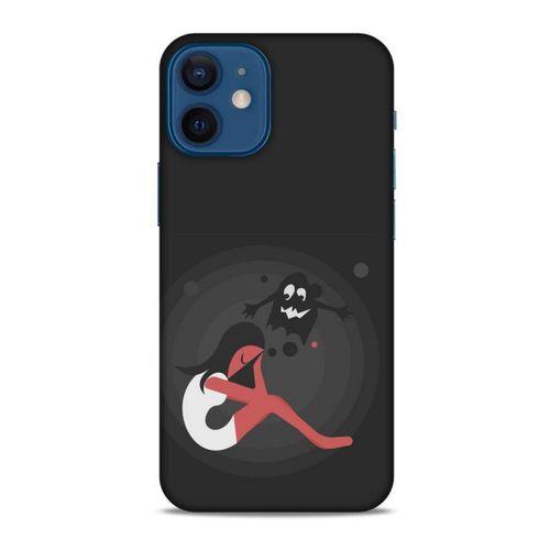 Apple iPhone 12 Mini Kılıf Depresyon (34) Slim Armor Kılıf Yeşil Fuşya