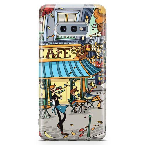 Samsung Galaxy S10e Kılıf Paris Kafe Arka Kapak Koruma Desenli Full Koruyucu