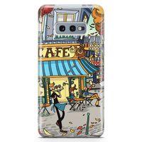 Samsung Galaxy S10e Kılıf Paris Kafe Arka Kapak Koruma Desenli Full Koruyucu