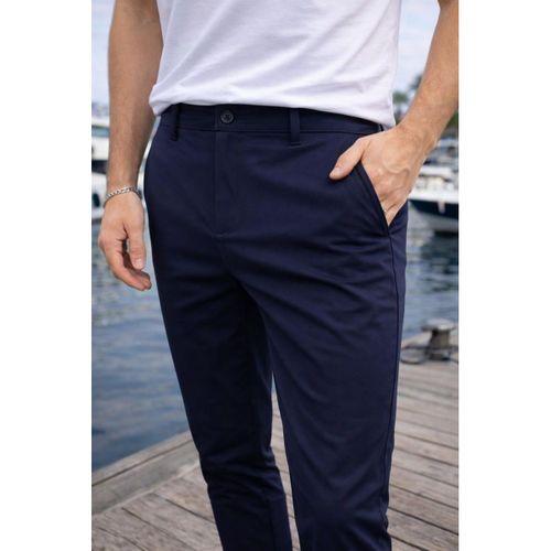 Paraşüt Kumaş Regular Fit Düğmeli Fermuarlı Düz Paça Günlük Erkek Pantolon - Lacivert