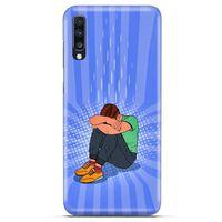 General Mobile GM 20 Kılıf Depresyon (32) Soft Silikon Kılıf Turuncu Kahve
