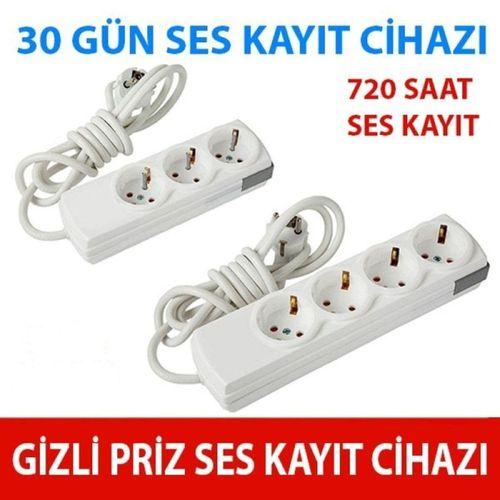 3 lü Priz Canlı Dinleme Ve Ses Kayıt Cihazı Duble 2 si Bir Arada
