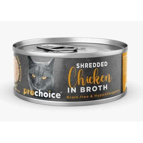 ProChoice Deluxe Shredded Chicken Kedi Konservesi 70 gr