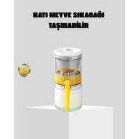 Taşınabilir Katı Meyve Sıkacağı – 45w Güçlü Motor, Çift Kesici Bıçak, Usb Şarjlı Ve Kompakt Tasarım