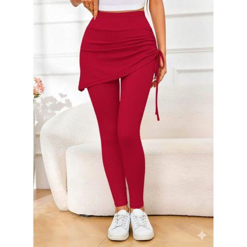 Kadın Yüksek Bel Yandan Büzgülü Alttan Uzun Kaşkorse Tayt Etek