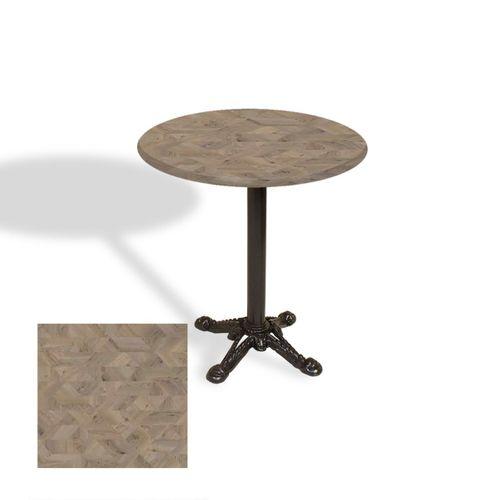Dockers Çipa Döküm Ayak Yuvarlak Masa Çap 70cm - (Werzalit, Wermodin ve Allzalit Tabla) - Edgy Wood