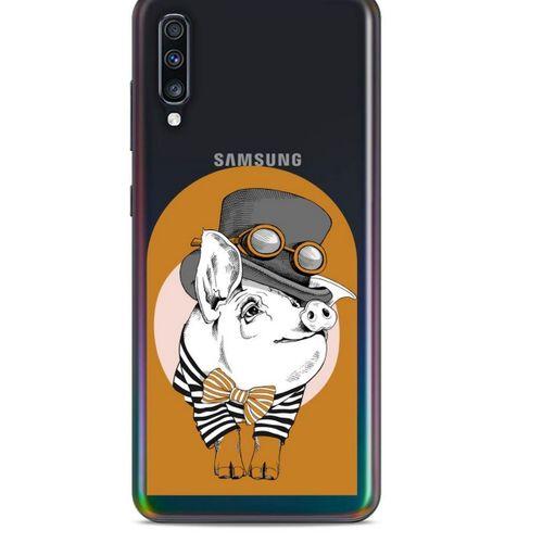 Zoologix (37) Samsung Galaxy A70 Şeffaf Kılıf Silikon Desenli