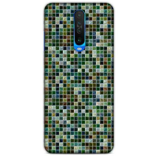 Mermer Desenli (29) Tema Arka Koruma Kılıfı Haki Xiaomi Redmi K30 5G Kılıf