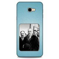 Samsung Galaxy J4 Plus Kılıf Atatürk (34) Slim Armor Kılıf Açık Mavi