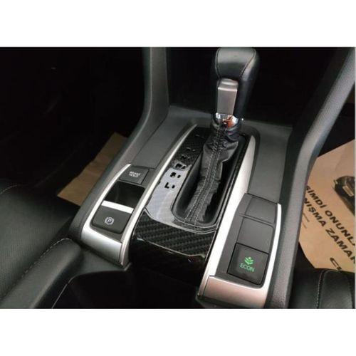Honda Civic Uyumlu Fc5 2016-2020 Otomatik Vites Kaplama- Karbon P-R-N-D-S-L