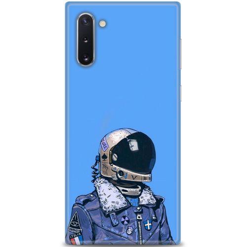 Samsung Galaxy Note 10 Kılıf HD Baskılı Kılıf - Mavi Astronot + Tam Ekran Koruyucu