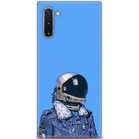 Samsung Galaxy Note 10 Kılıf HD Baskılı Kılıf - Mavi Astronot + Tam Ekran Koruyucu
