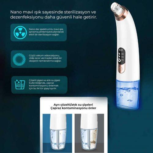 Neutron NTL-BR-06H Su Hazneli Vakumlu Yüz Siyah Nokta Temizleyici Her Cilt Tipine Uygun Şarj Edilebi