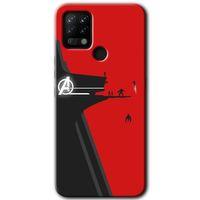 MRCİLETİSİM Tecno Pova Kılıf HD Desen Baskılı Arka Kapak+Temperli Cam - Avengers Tower