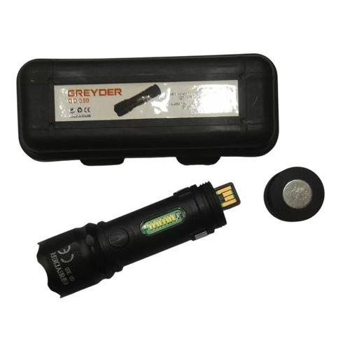 Greyder Gd-350 Usb Şarjlı Mıknatıslı Zoomlu El Feneri