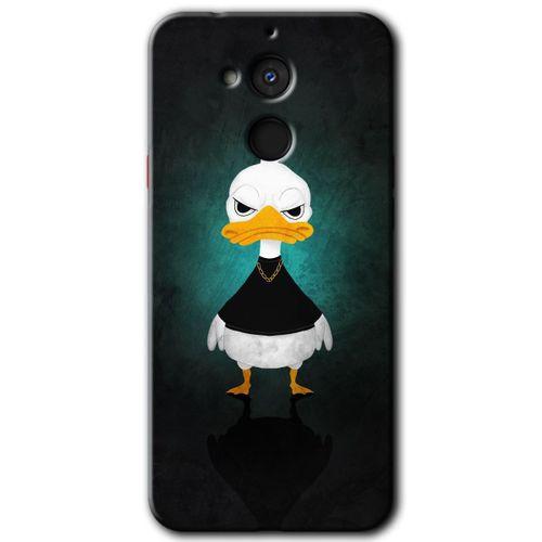 MRCİLETİSİM General Mobile GM 8 Kılıf HD Desen Baskılı Arka Kapak + Temperli Cam - Angry Duck