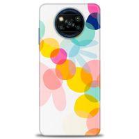 Xiaomi Poco X3 Pro Kılıf HD Baskılı Kılıf - Color Flowers + Tam Ekran Koruyucu