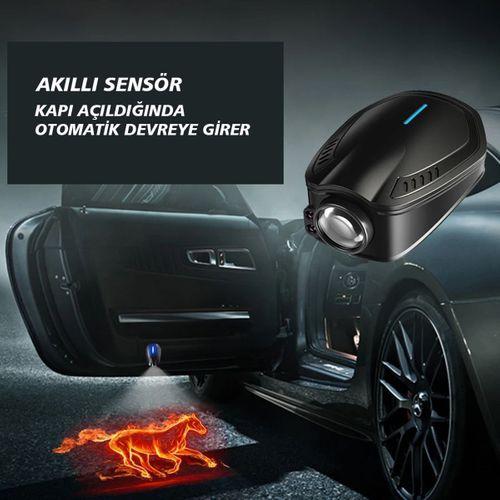 Sunup Sn-21008 Araç Kapı Altı Kablosuz Led Işıklı Logo İkili Set ( Logo Sorulsun )