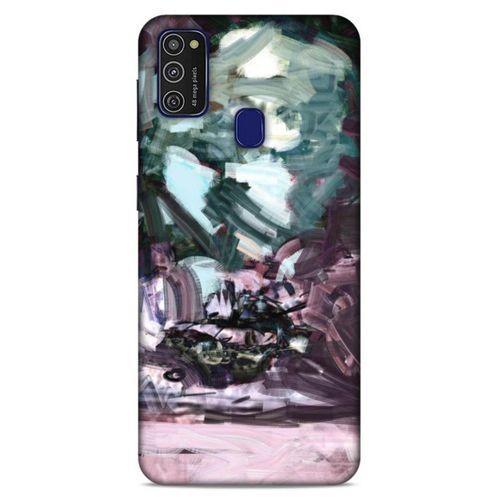 Lopard Samsung Galaxy M21 Uyumlu Kılıf Soyut Sanat (39) Baskılı Liquid Crystal Kılıf