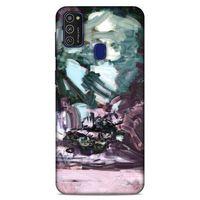 Lopard Samsung Galaxy M21 Uyumlu Kılıf Soyut Sanat (39) Baskılı Liquid Crystal Kılıf