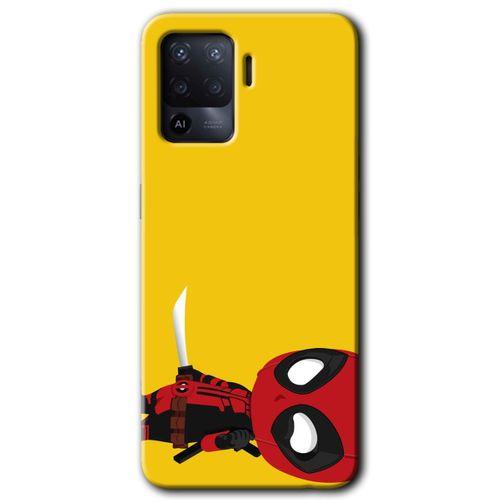 OPPO Oppo Reno 5 Lite Kılıf HD Baskılı Desen + Hayalet Cam Yandan Görünmez