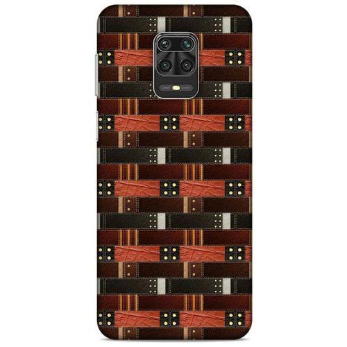 Xiaomi Redmi Note 9 Pro Kılıf Patchwork (19) Kılıfları Kahve Turuncu