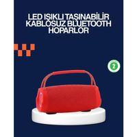 Derin Baslı Çift Hoparlörlü Taşınabilir Kablosuz Hoparlör