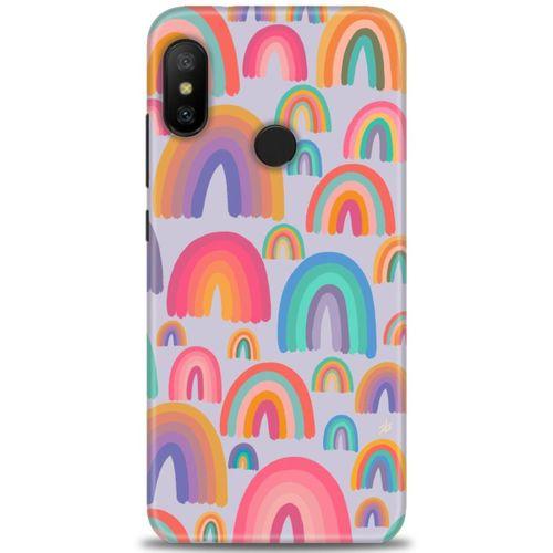 Xiaomi Mi A2 Lite Kılıf HD Baskılı Kılıf - Gökkuşakları + Tam Ekran Koruyucu